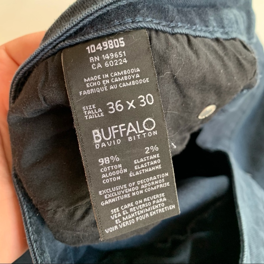 Buffalo David Bitten Sam-X Slim Straight Jeans 36 - Picture 6 of 7